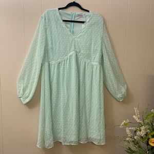 Jasambac Mint Green Dress Size Extra Large NWT